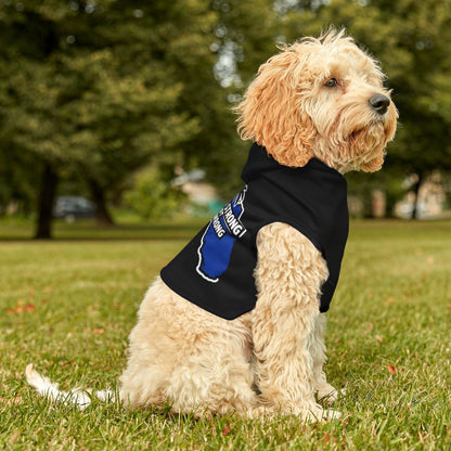 Adorable Dog in Custom Hoodie Outdoor Pet Apparel