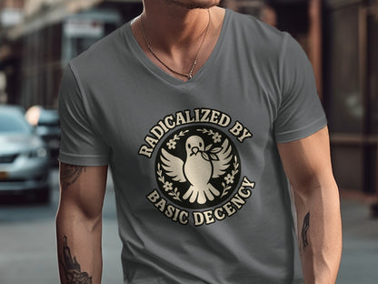 Radicalized By Basic Decency Graphic Tee product