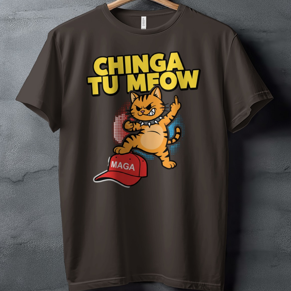 CHINGA TU MEOW Cat MAGA Cap Funny Middle Finger product type