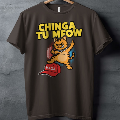CHINGA TU MEOW Cat MAGA Cap Funny Middle Finger product type
