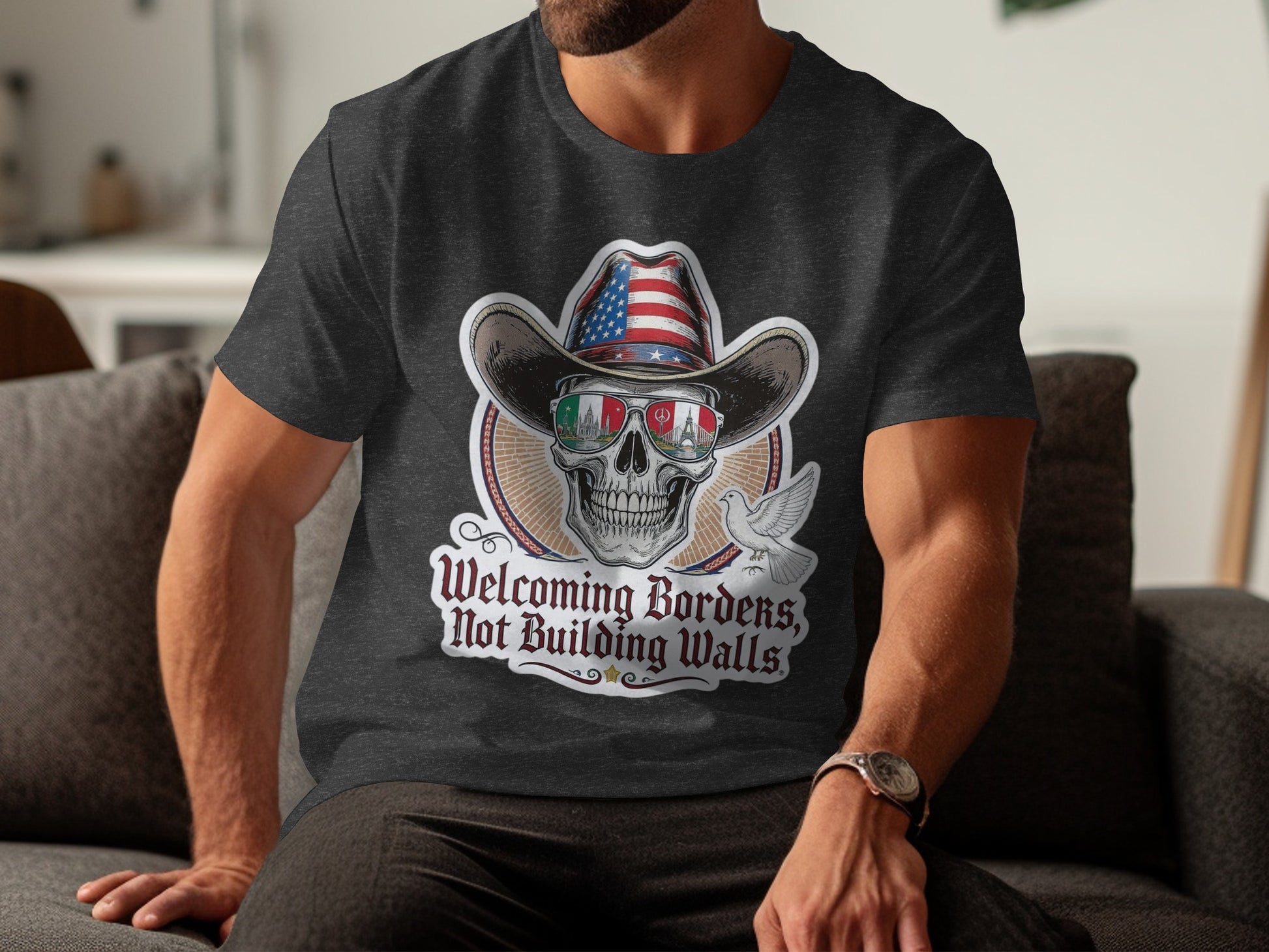 Welcoming Borders Not Building Walls T-shirt product type