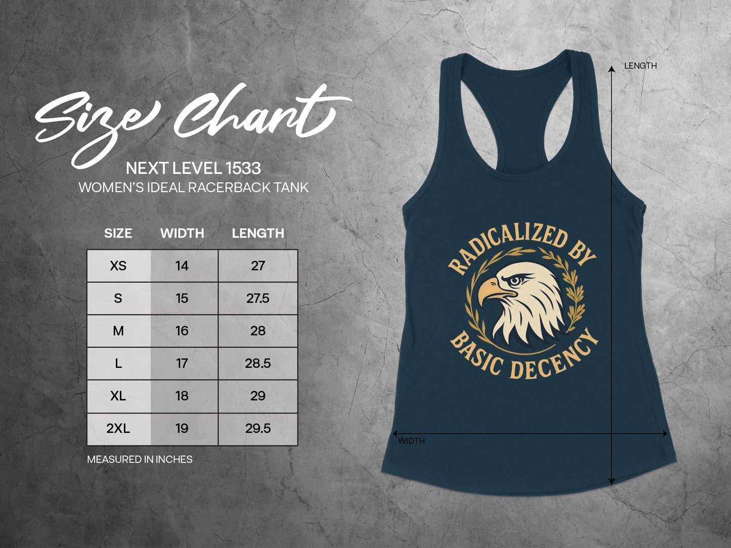 Radicalized By Basic Decency Women's Racerback Tank