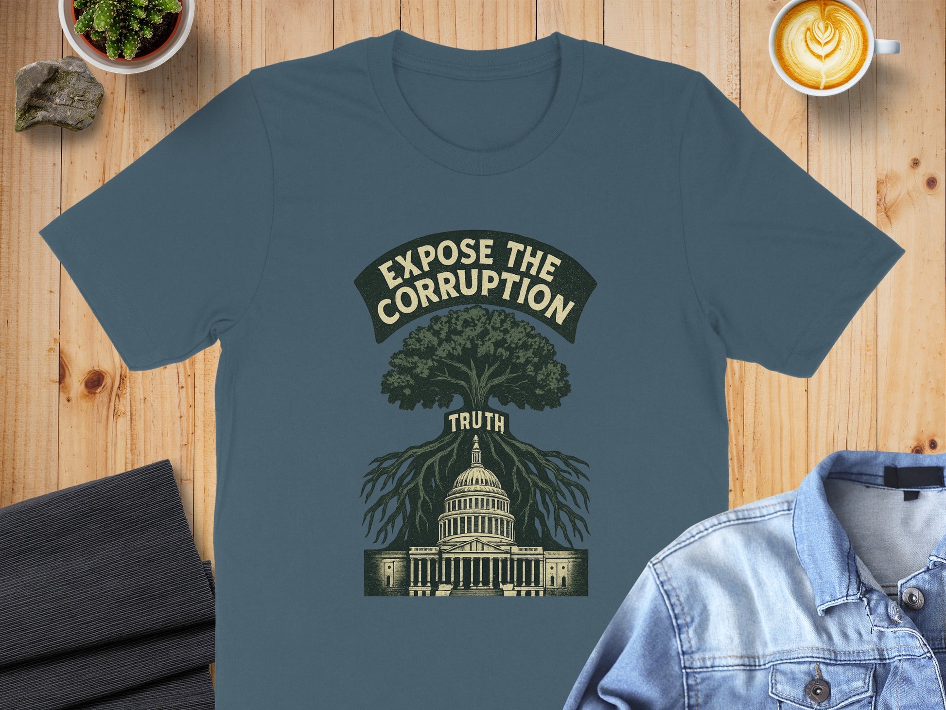 Expose The Corruption Truth Design T-Shirt product
