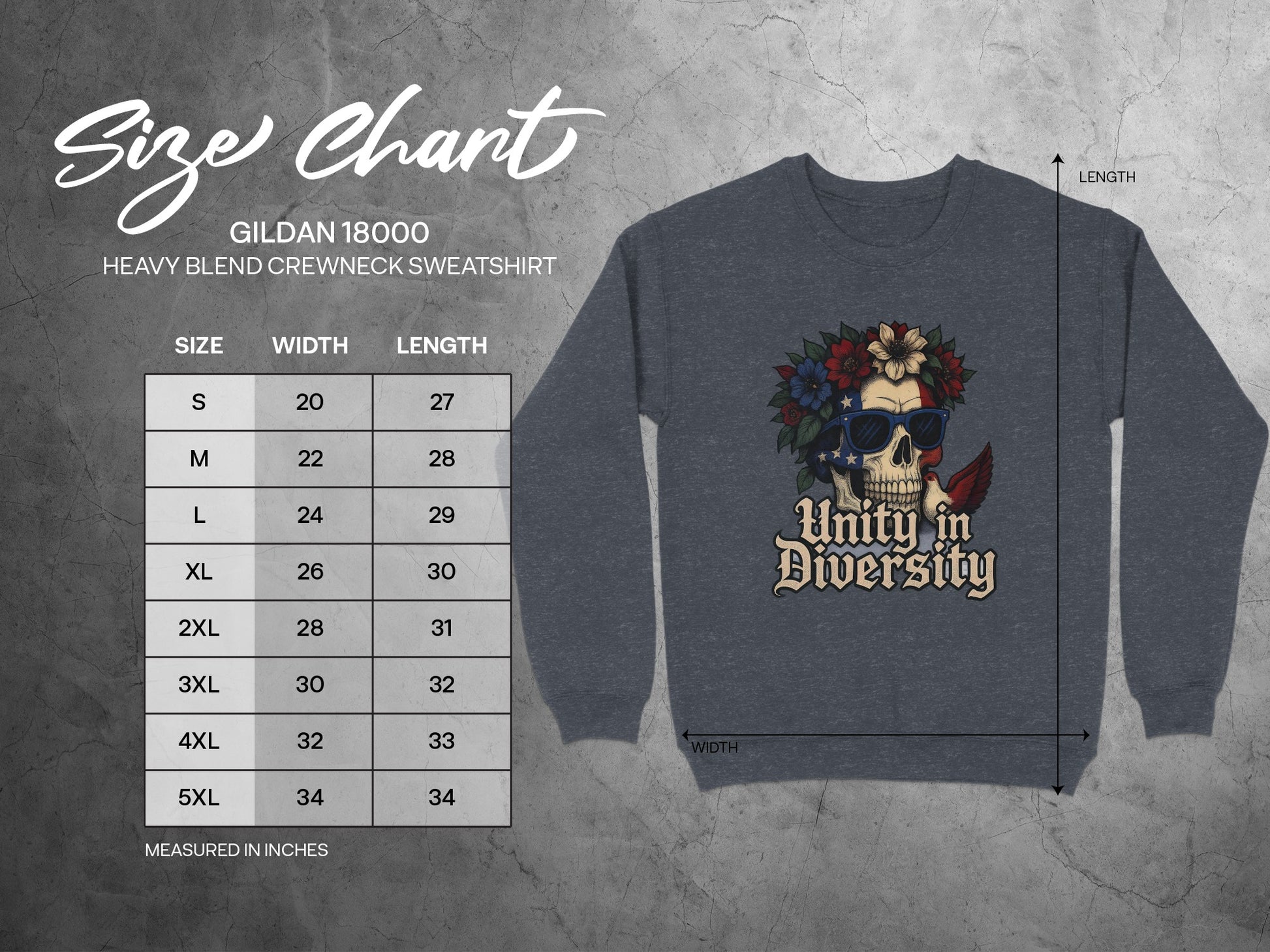 Unity in Diversity Skull Graphic Sweatshirt product type
