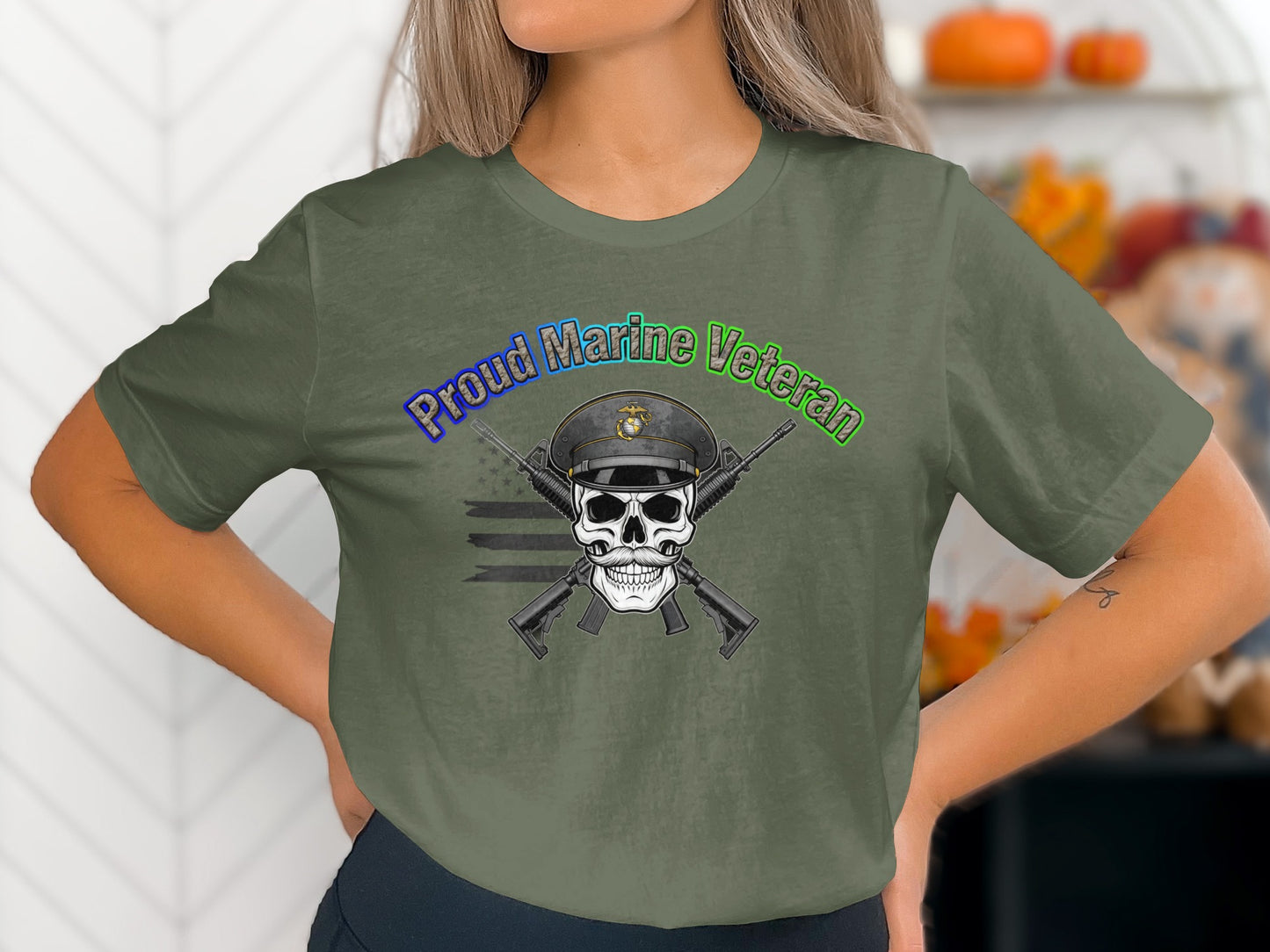 Proud Marine Veteran T-Shirt for Enthusiasts