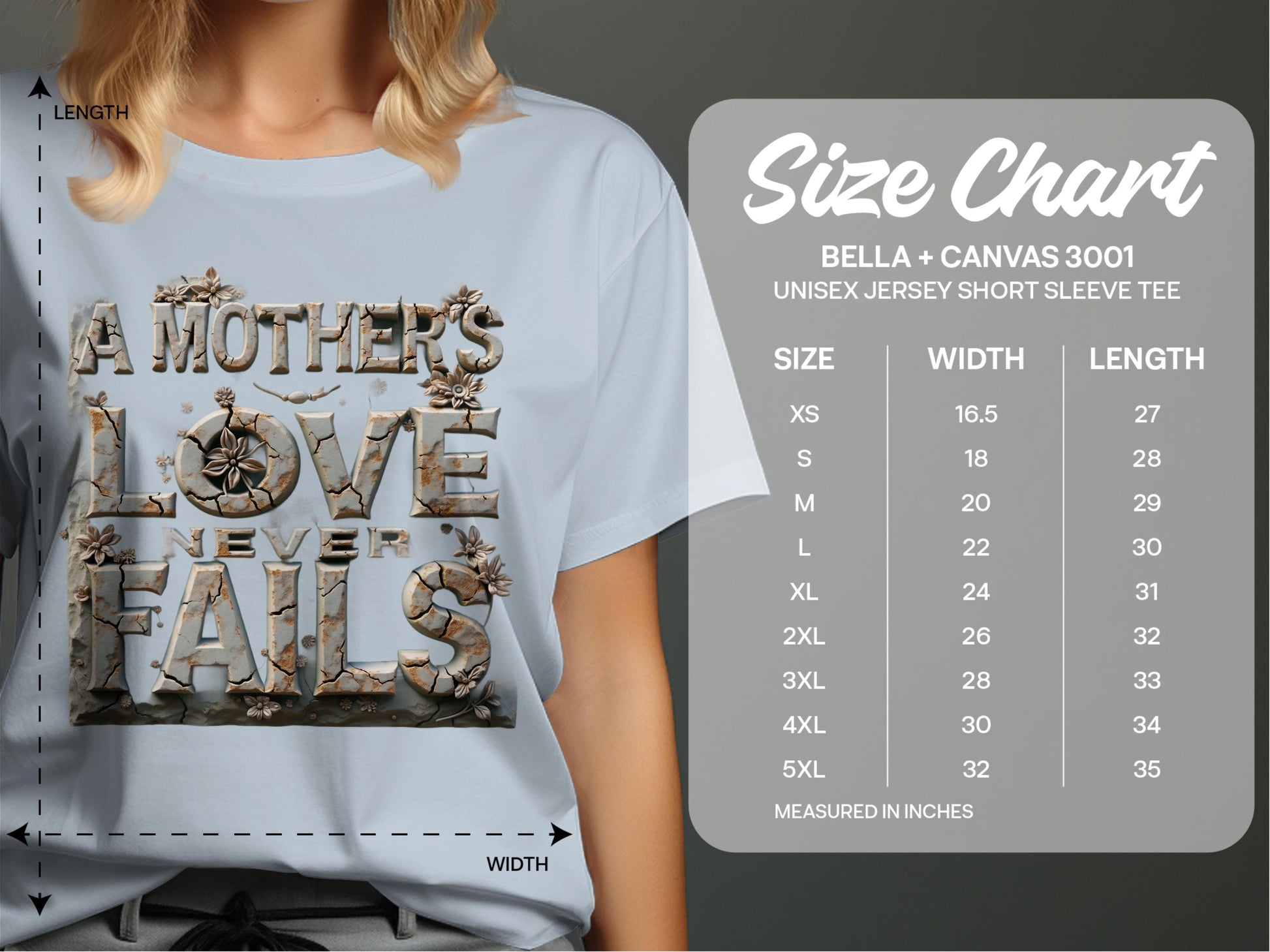 A Mother's Love Never Fails Unisex Jersey Short Sleeve Tee product