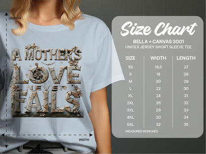 A Mother's Love Never Fails Unisex Jersey Short Sleeve Tee product