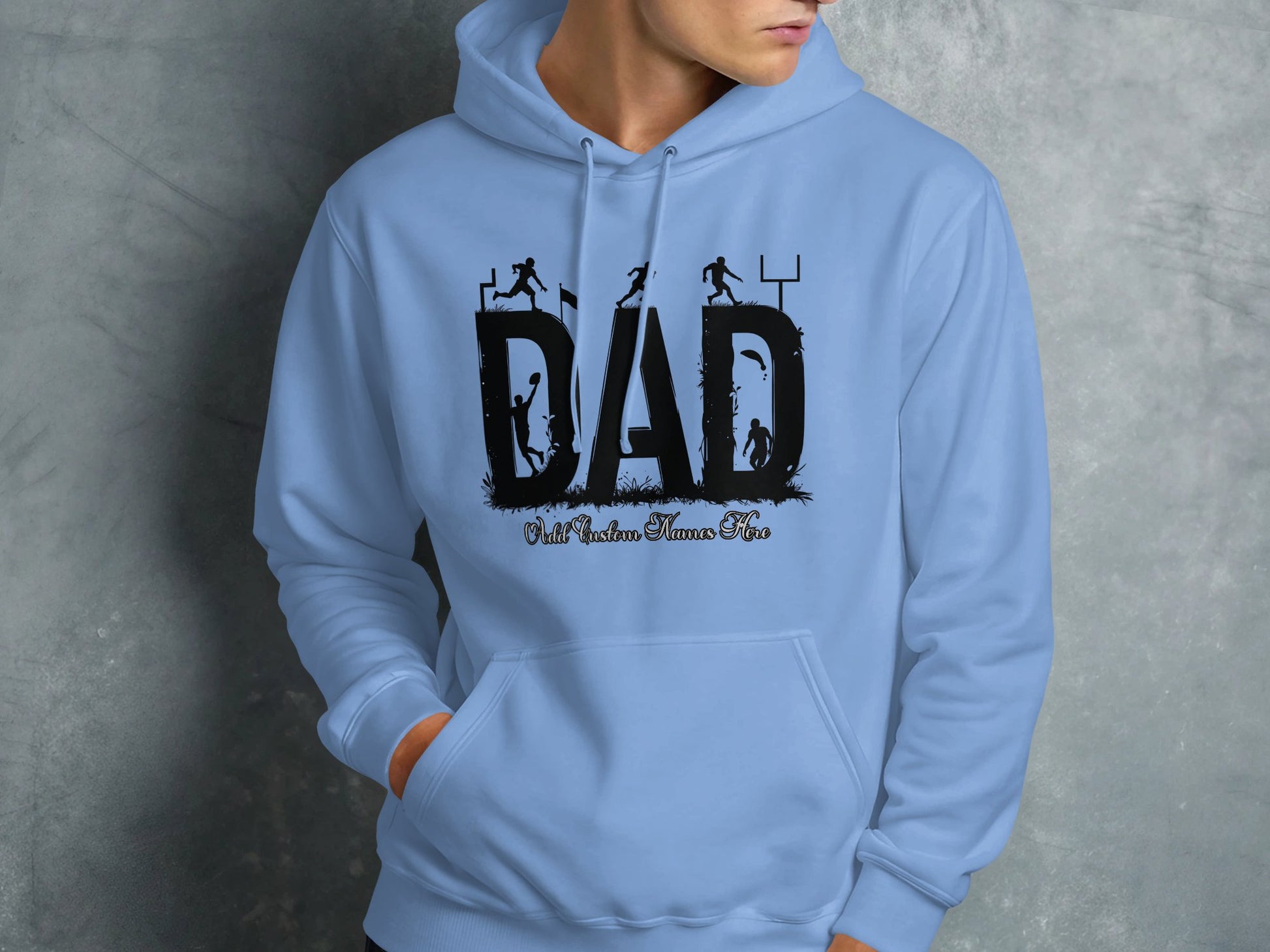Dad With Athletes Figures Graphic Hoodie product