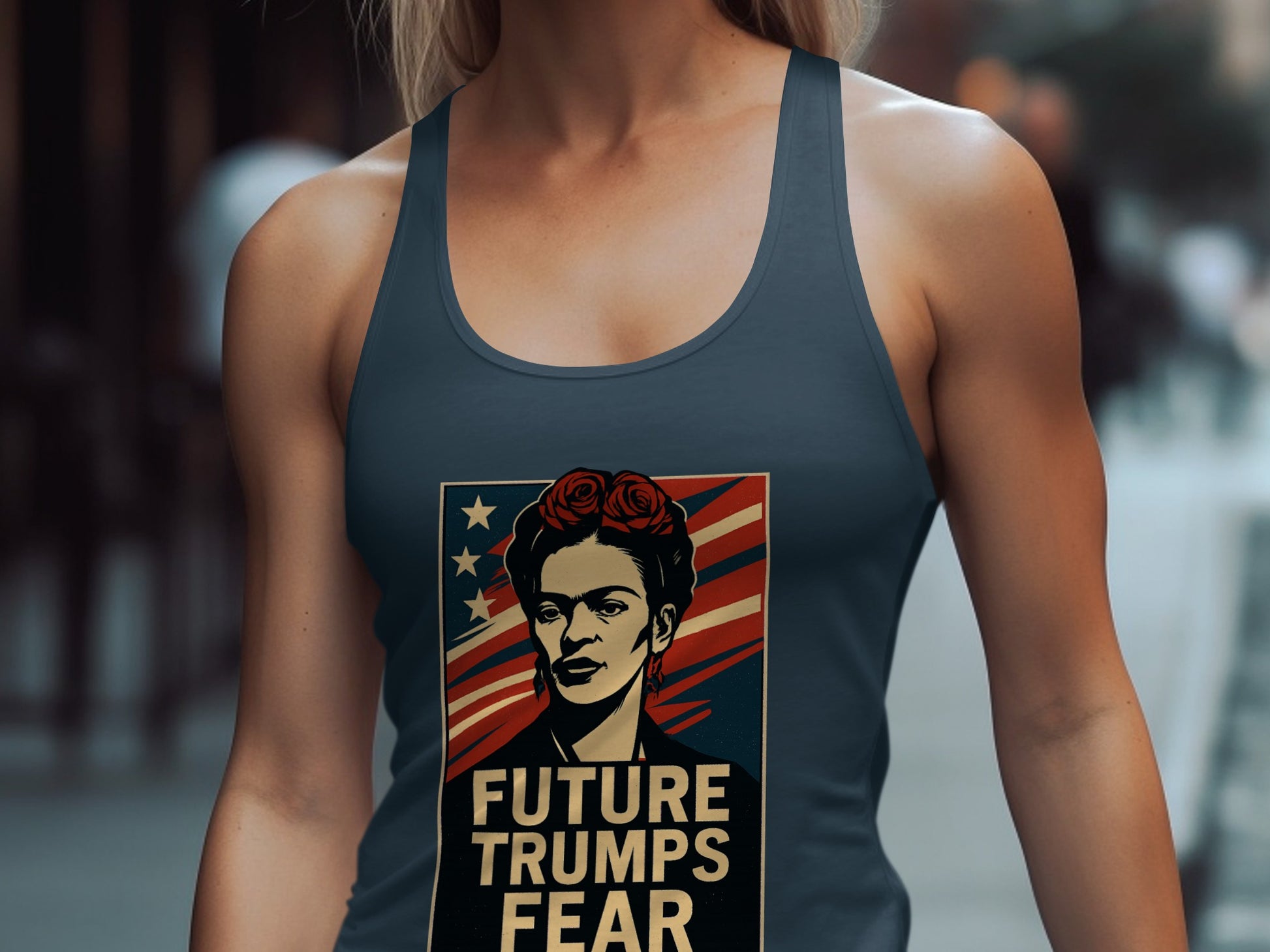 Future Trumps Fear Graphic Print Tank Top product type