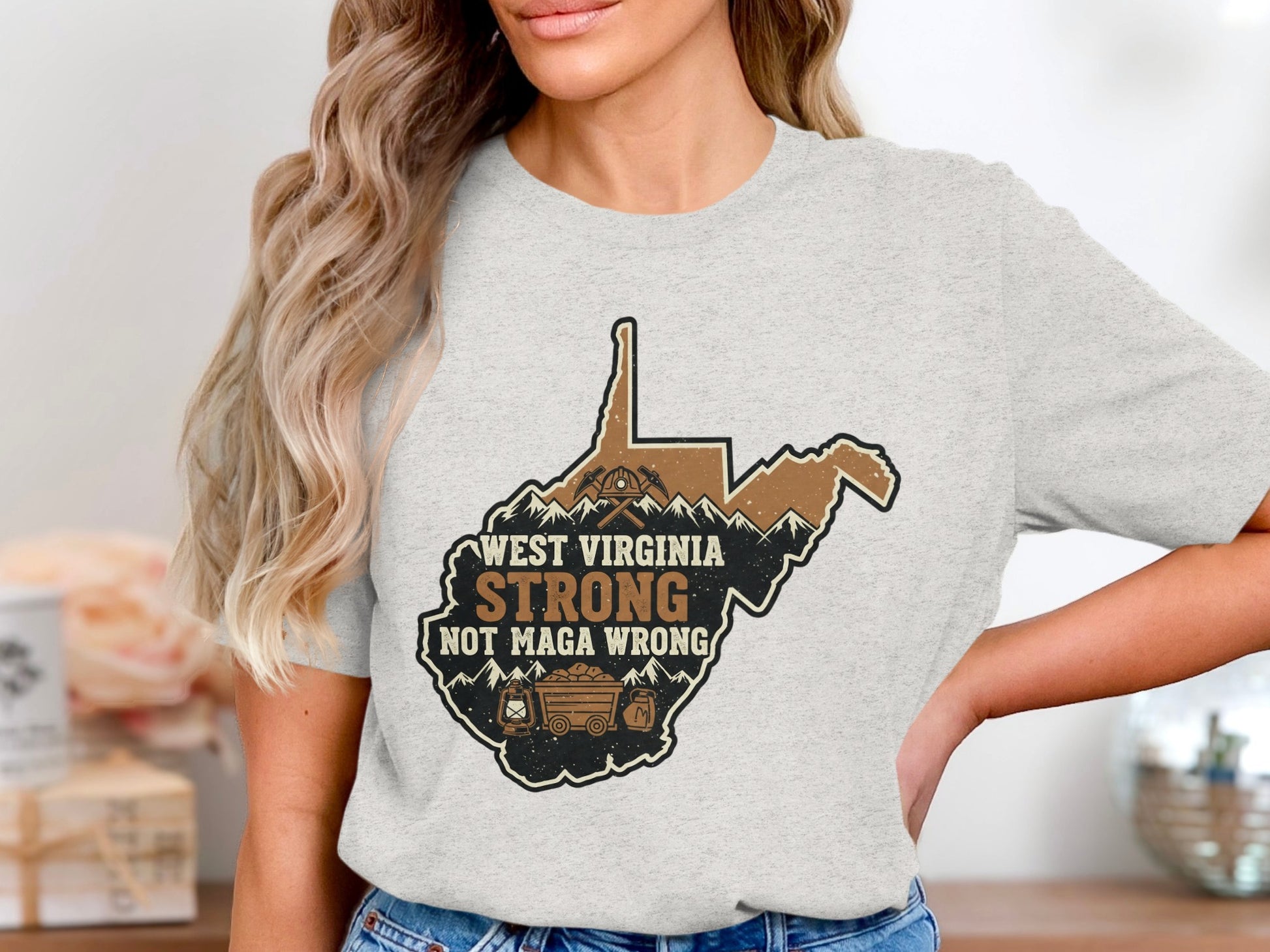 West Virginia Strong Not Maga Wrong T-shirt product