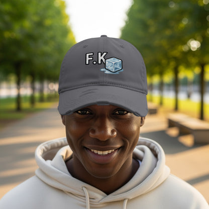 Stylish Grey Cap Featuring F.K Ice Cube Design product