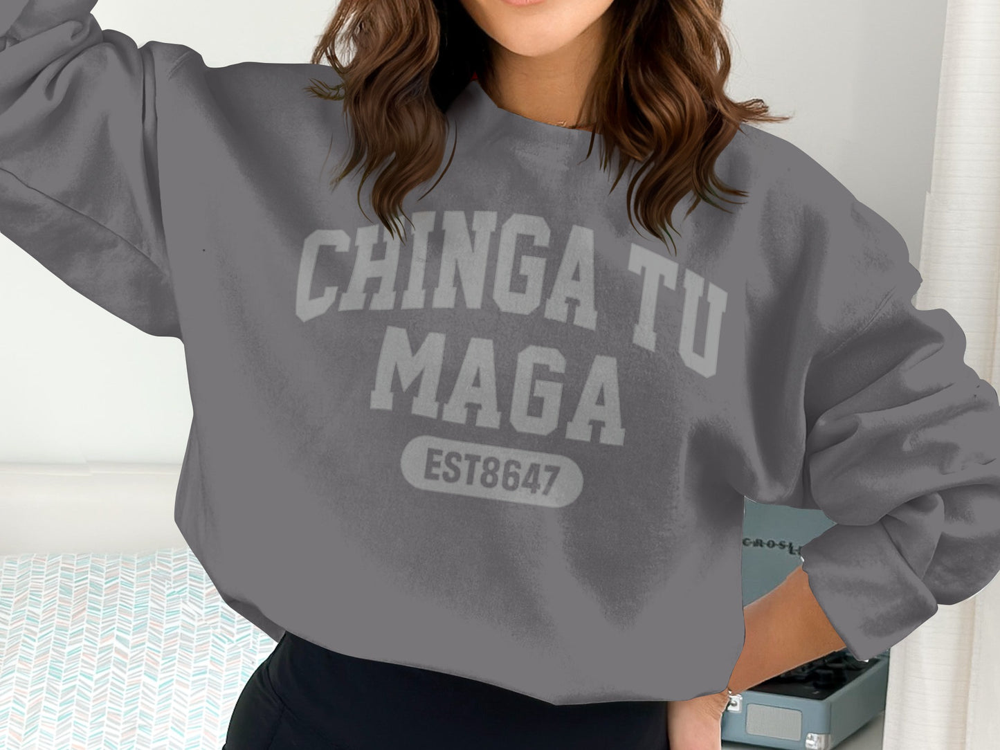 Chinga Tu Maga EST8647 Stylish Sweatshirt for Women