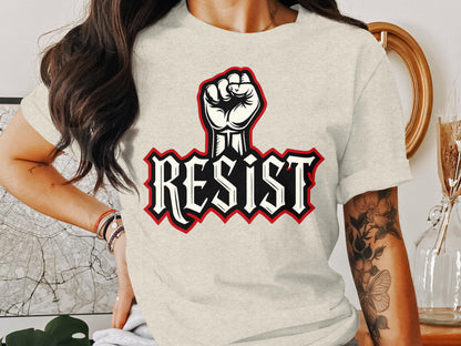 Powerful Resist Graphic Statement T-shirt Product