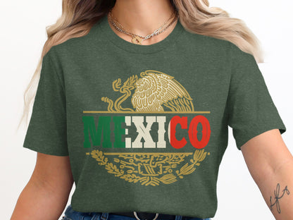 Vintage Mexican Flag Graphic Tee Shirt product type