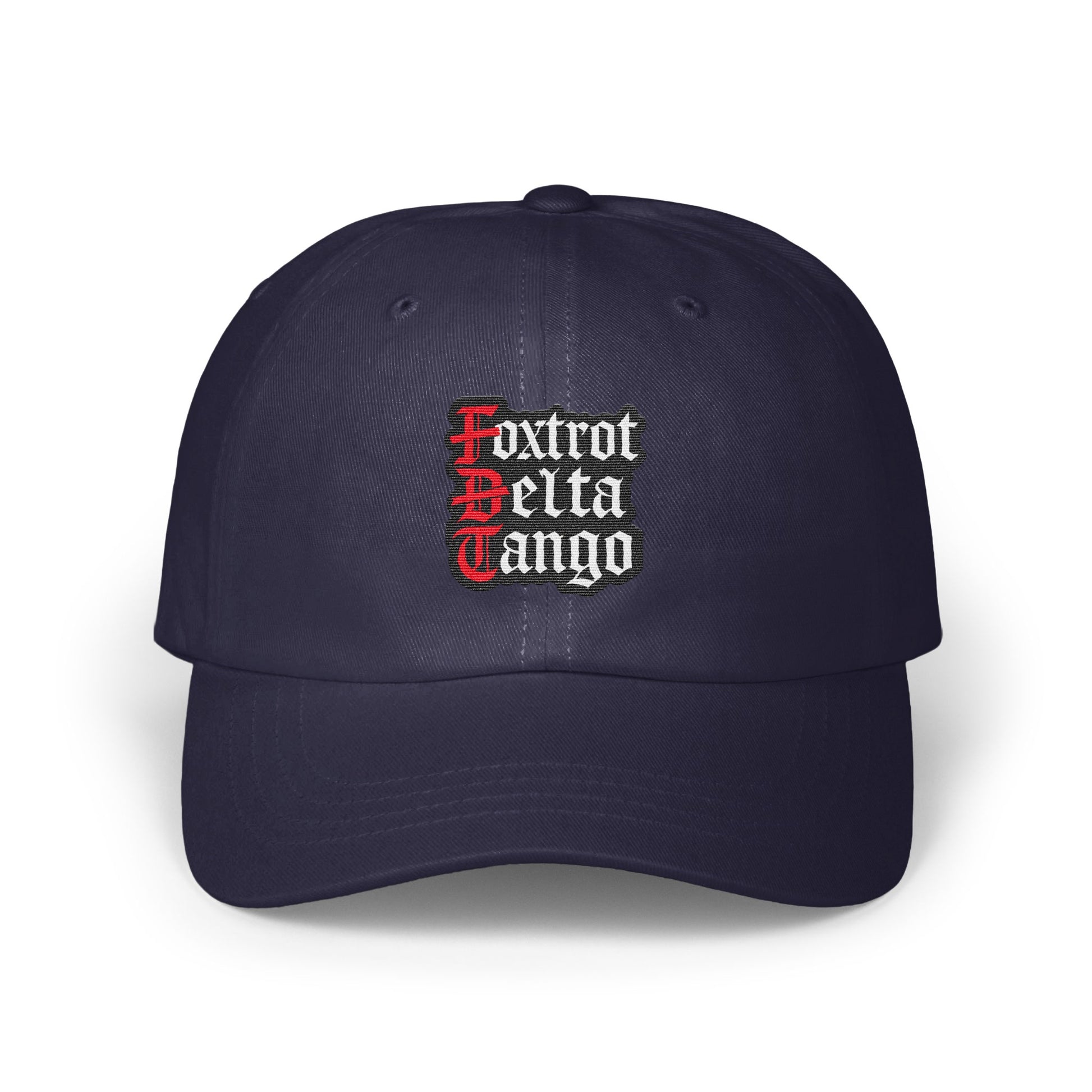 Foxtrot Delta Tango Black Embroidered Hat product type