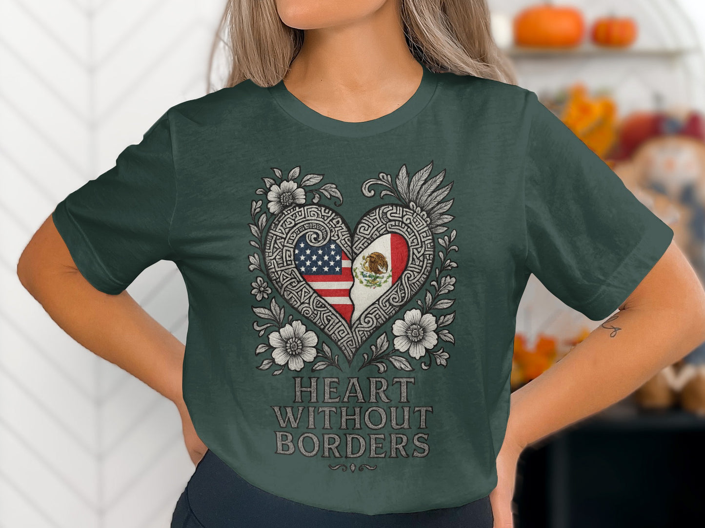 Heart Without Borders Graphic T-Shirt for Casual Wear