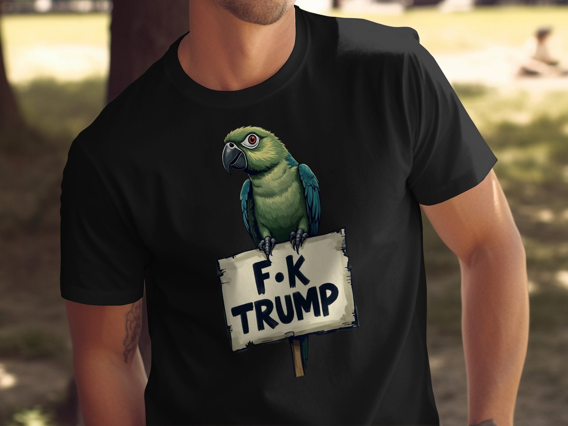 F K Trump Graphic Parrot Tee Shirt Casual Wear product type