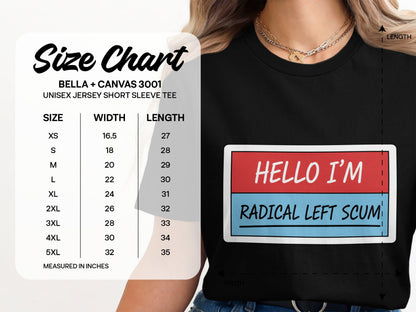 Hello I'm Radical Left Scum Short Sleeve Tee