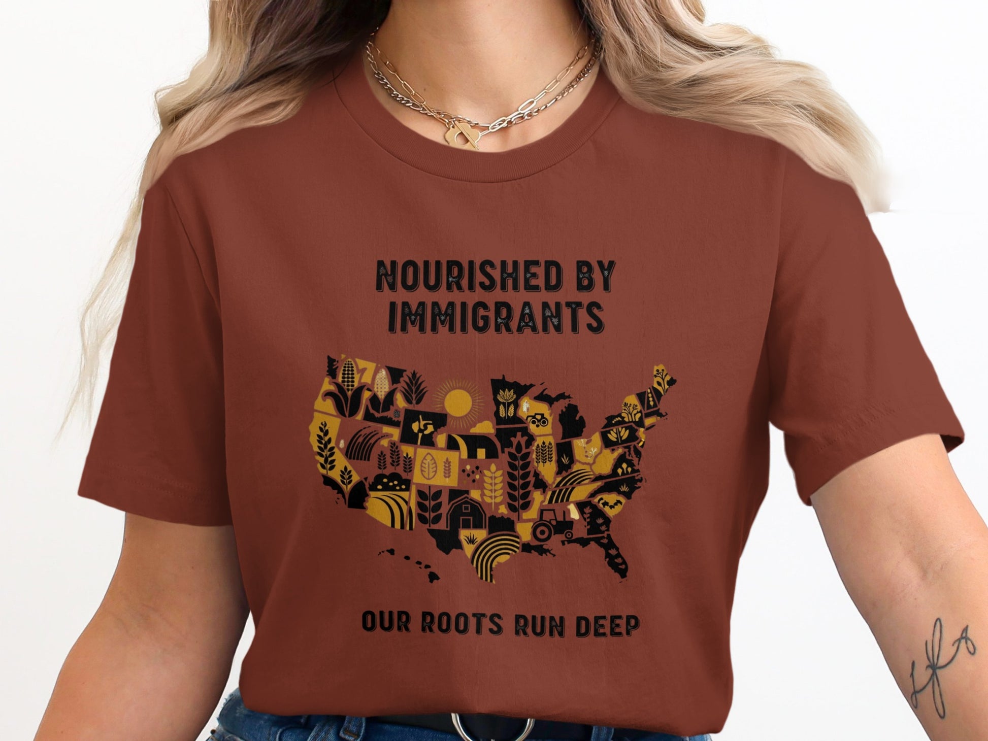 Nourished By Immigrants Our Roots Run Deep product type