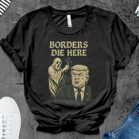 Borders Die Here Halloween Themed Shirt product type