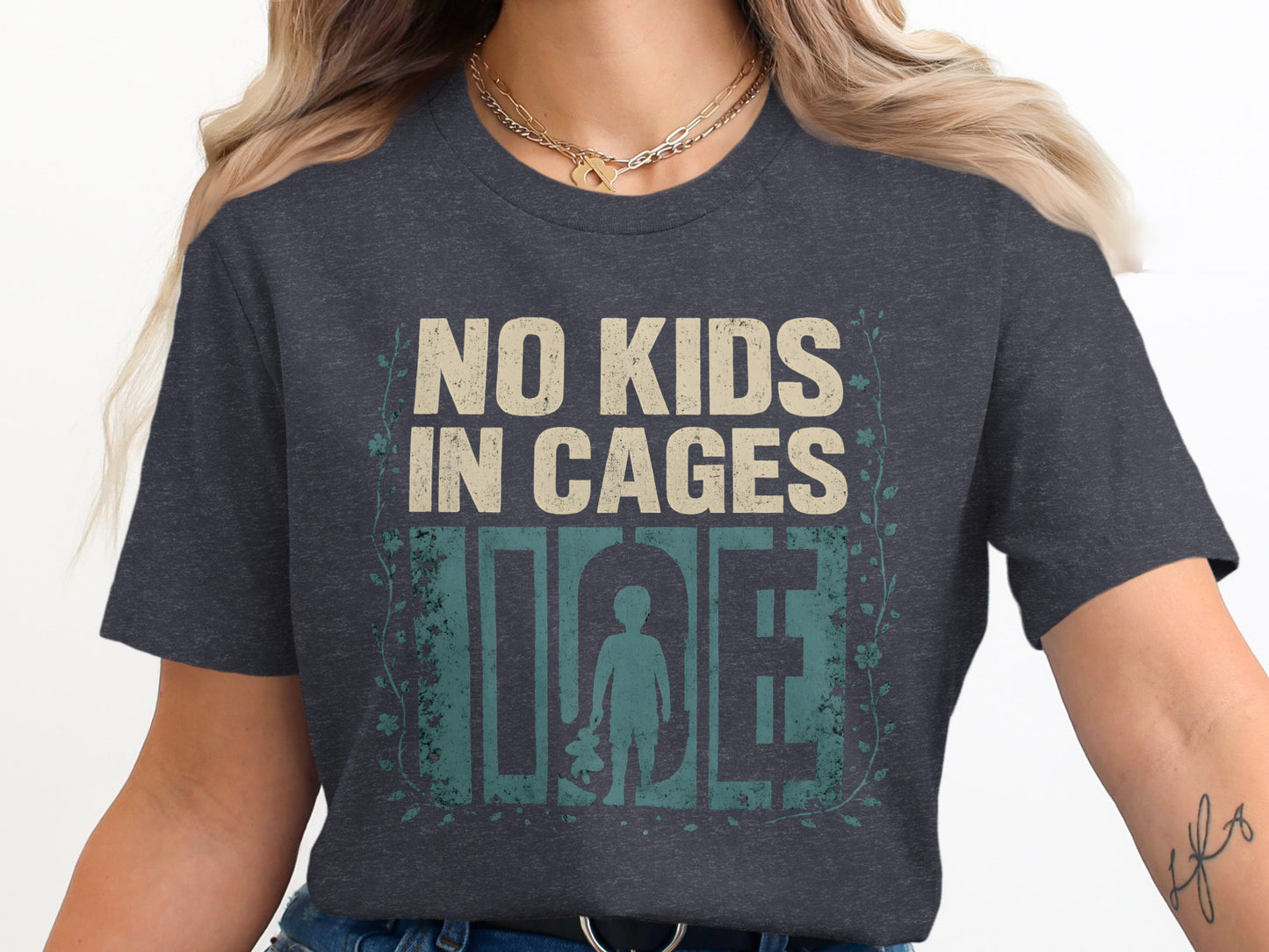 No Kids In Cages Graphic Printed T-Shirt product