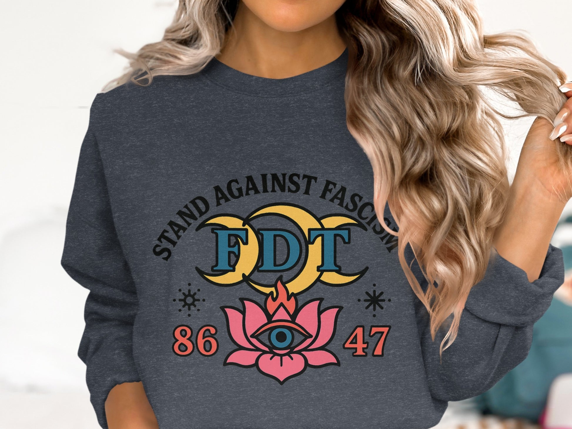 Stand Against Fascism FDT Graphic Sweatshirt product type