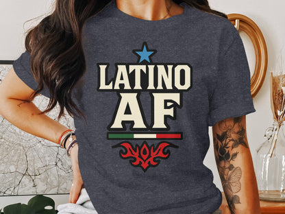 Latino AF Patriotic Graphic T-Shirt Product
