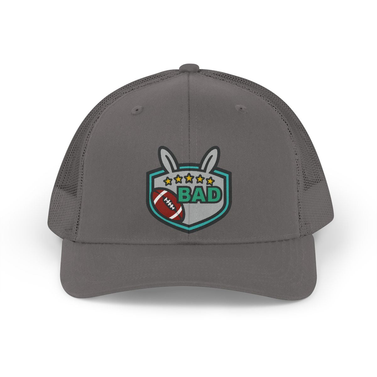 BAD Football Bunny Shield Trucker Hat