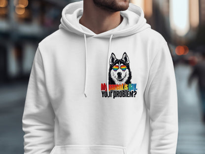 Proud Rainbow Dog Design LGBT Pride Hoodie product