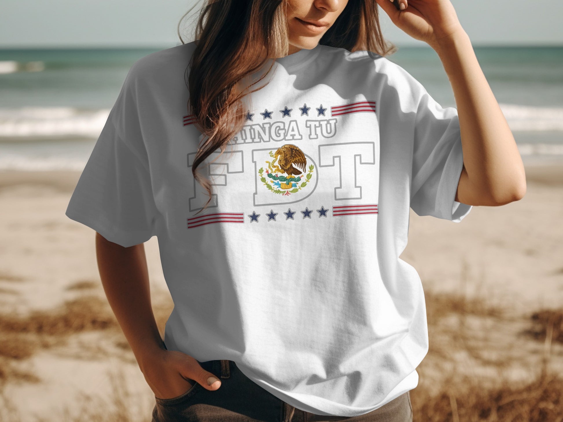 VIVA MEXICO BRINGA TU FIT Stars Stripes T-Shirt product