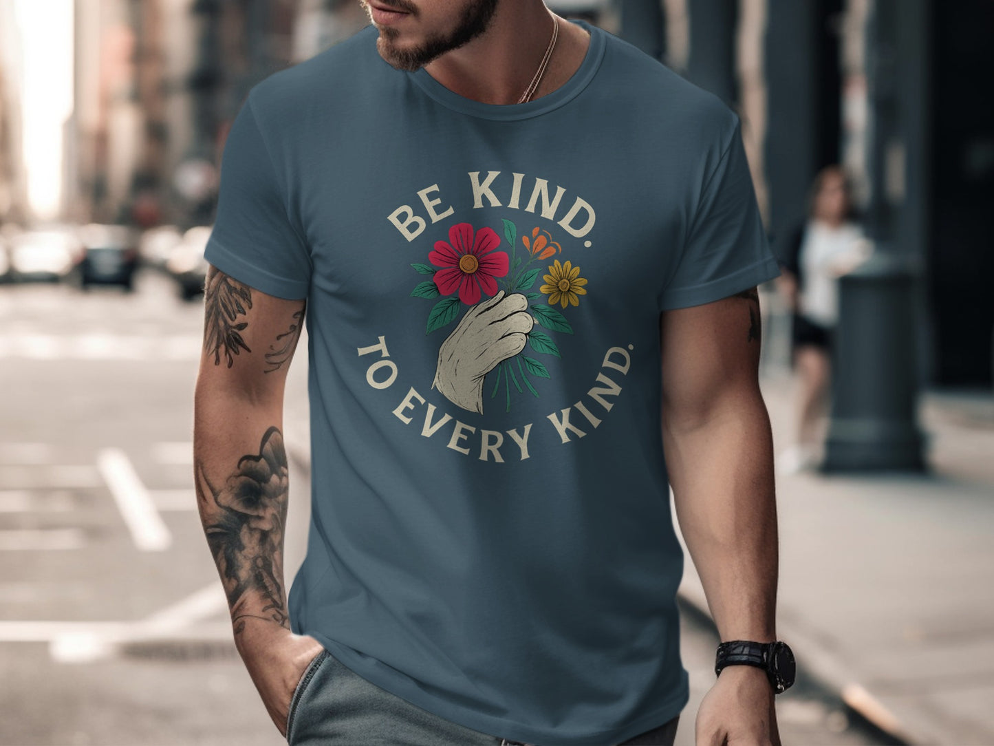 Be Kind to Every Kind Hand and Flowers Shirt