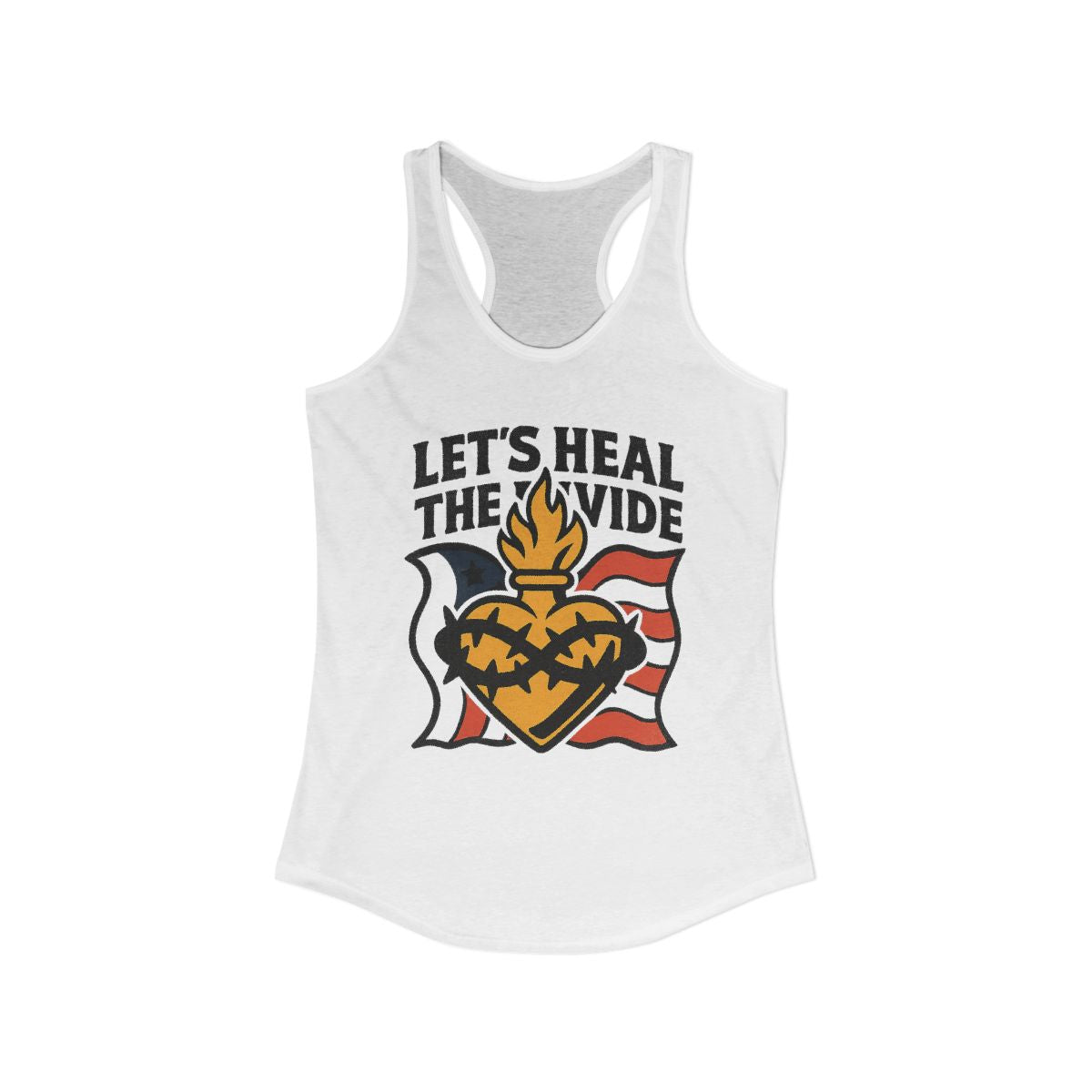 Let's Heal The Divide Print Tank Top