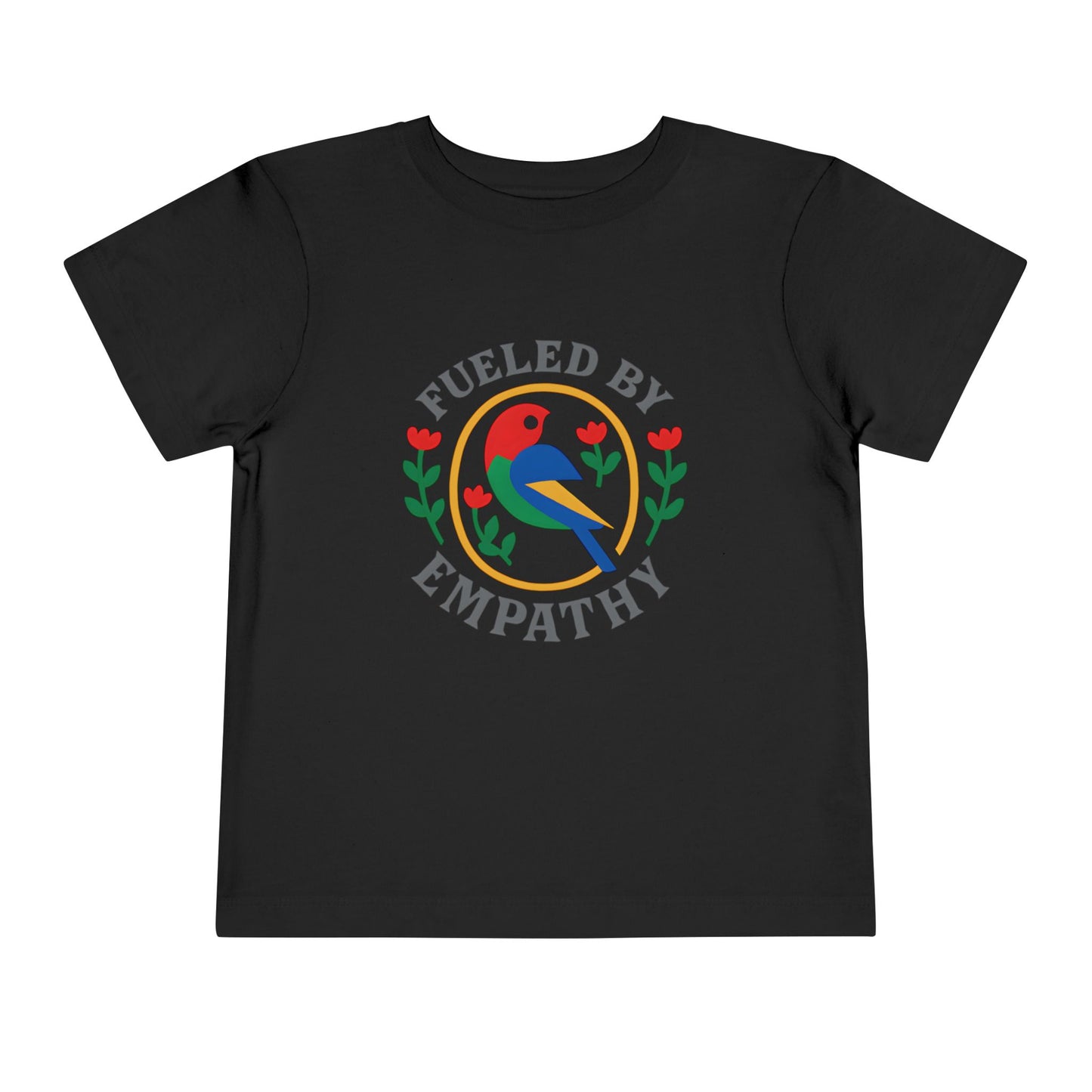Empathy Bird Toddler Tee - Cute Short Sleeve Shirt for Kids, Gift for Birthdays, Encouraging Apparel, Toddler Fashion