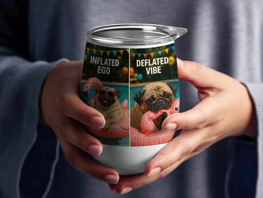 Inflated Ego Deflated Vibe Funny Dog Design product