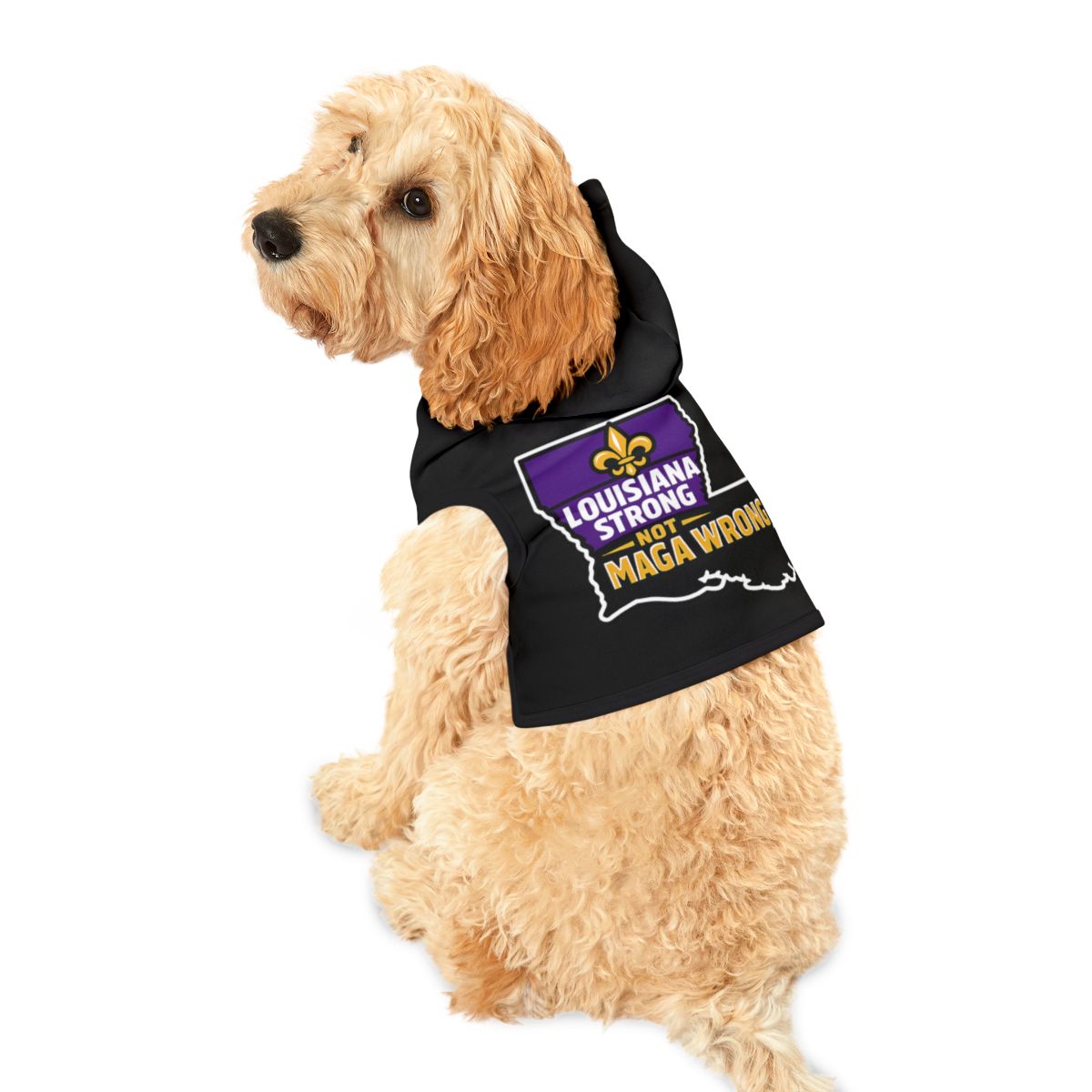 Louisiana Strong Not MAGA Wrong Dog Hoodie Clothing
