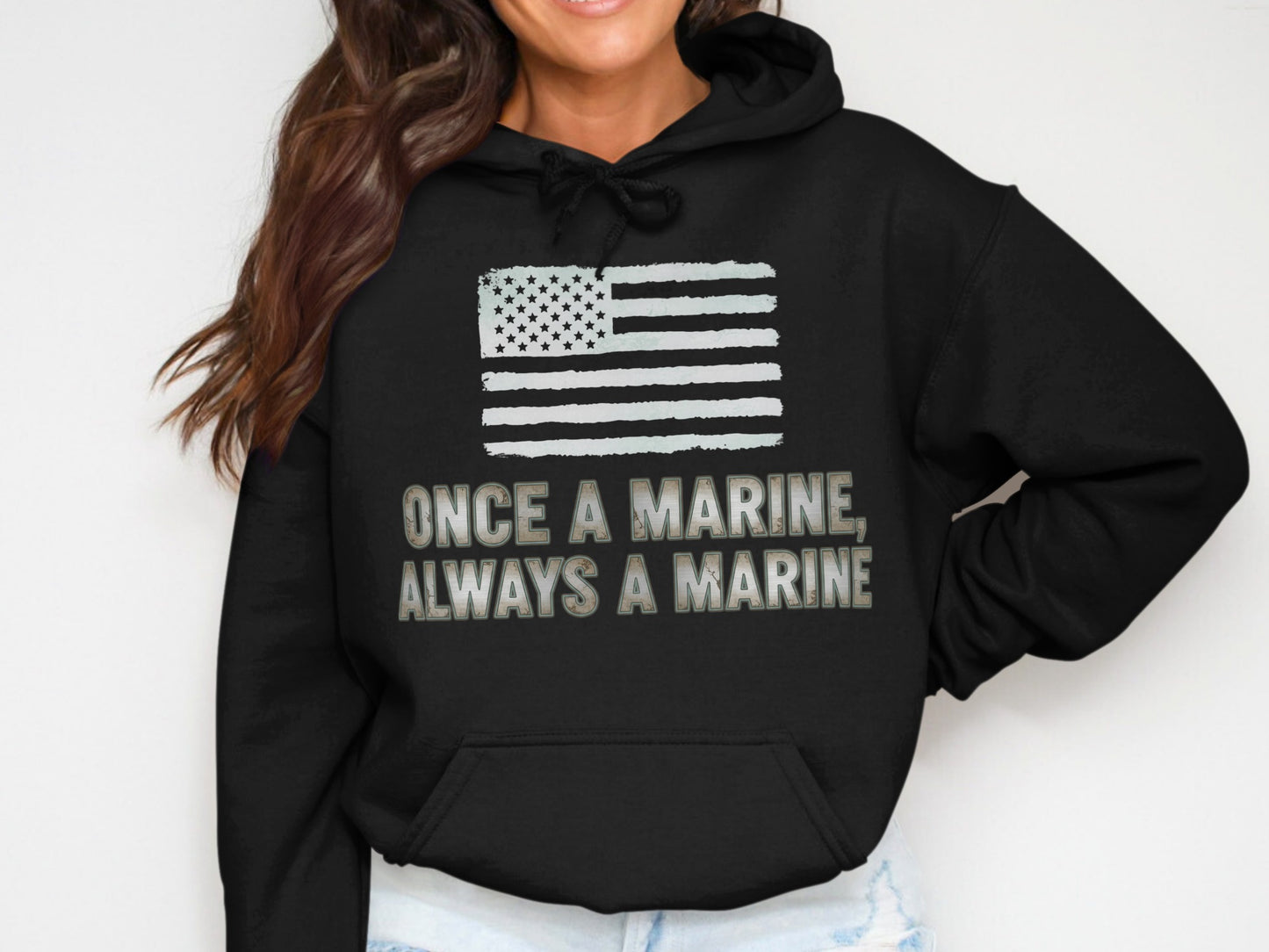 Once a Marine Always a Marine Hoodie Product
