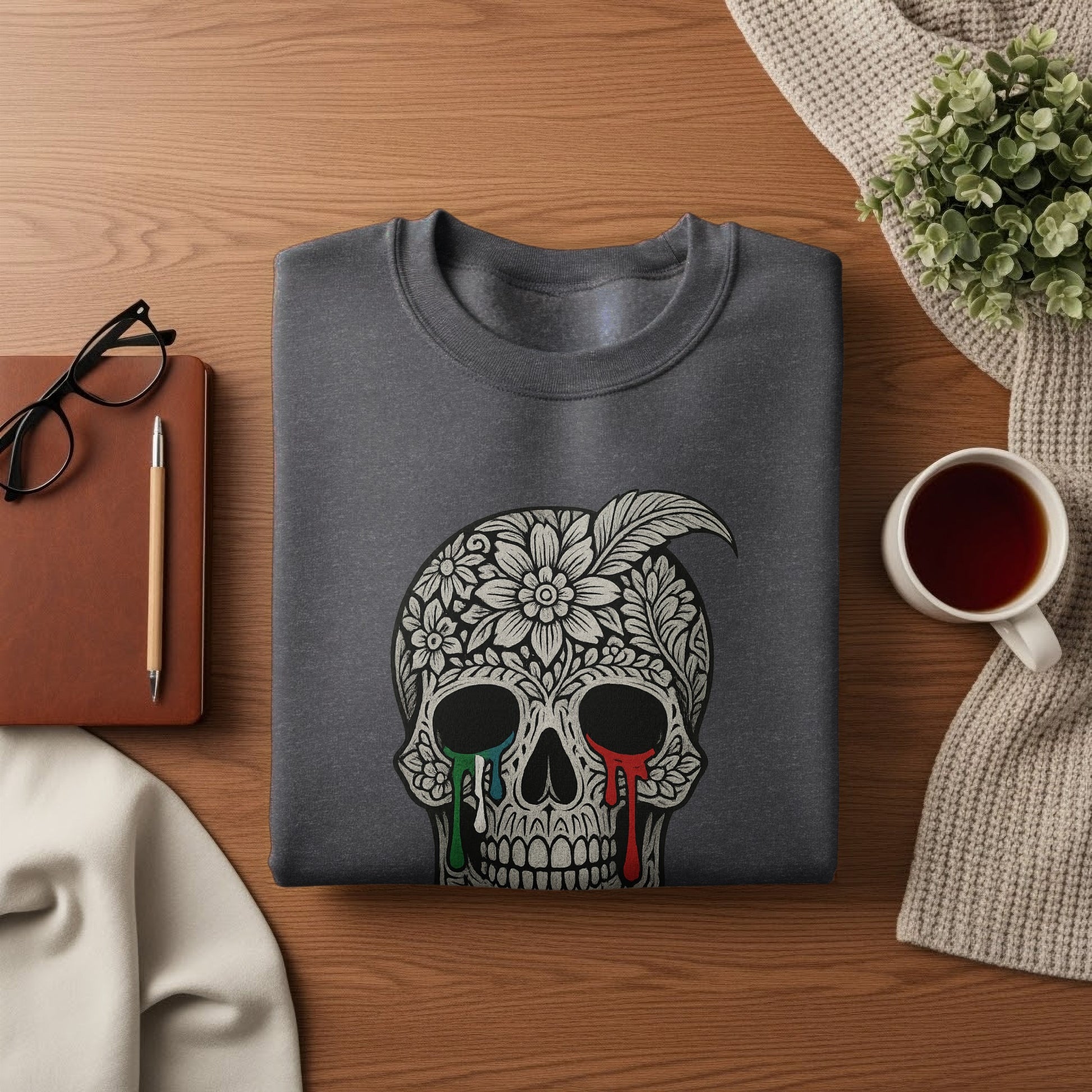 Day of the Dead Skull Design Graphic Tee product