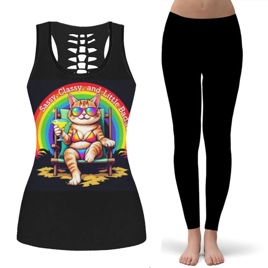 Elevate Your Style with the AOP Women's Hollow Tank Set – Perfect for Every Occasion!
