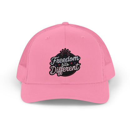 Freedom Hits Different Snapback Trucker Cap - Stylish Sportswear for Summer Activities