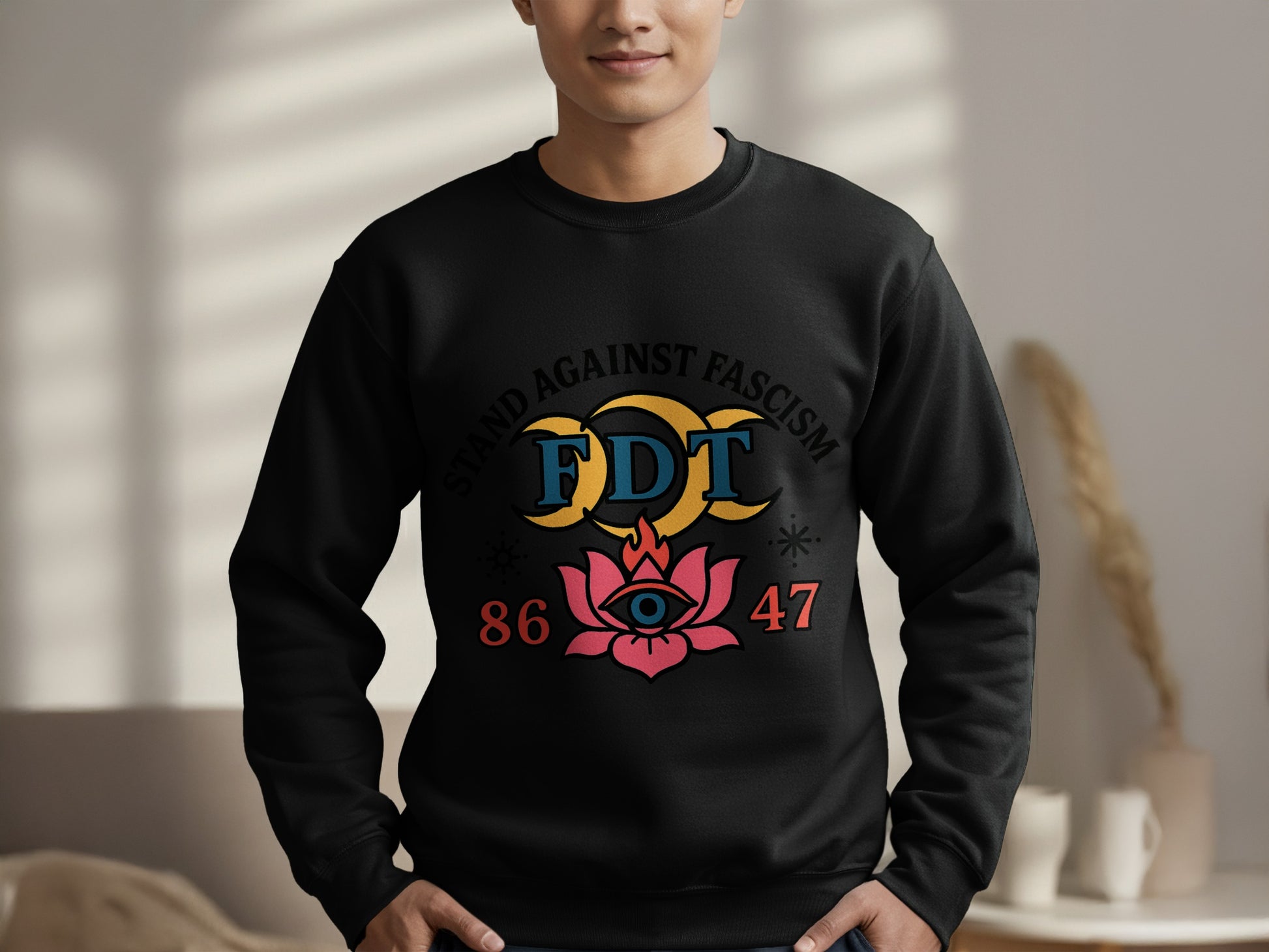 Stand Against Fascism FDT Graphic Sweatshirt Product