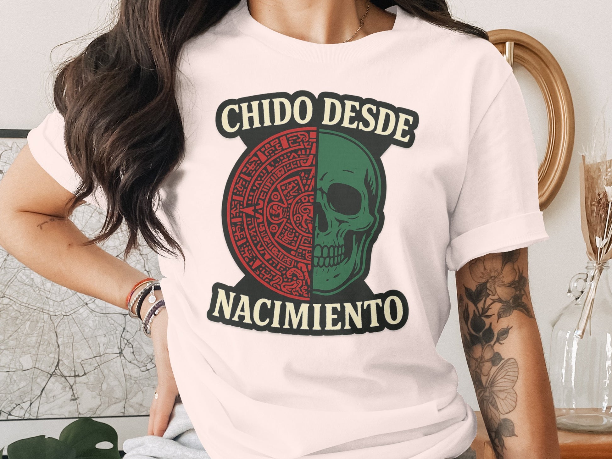 Chido Desde Nacimiento Skull Graphic T-shirt product
