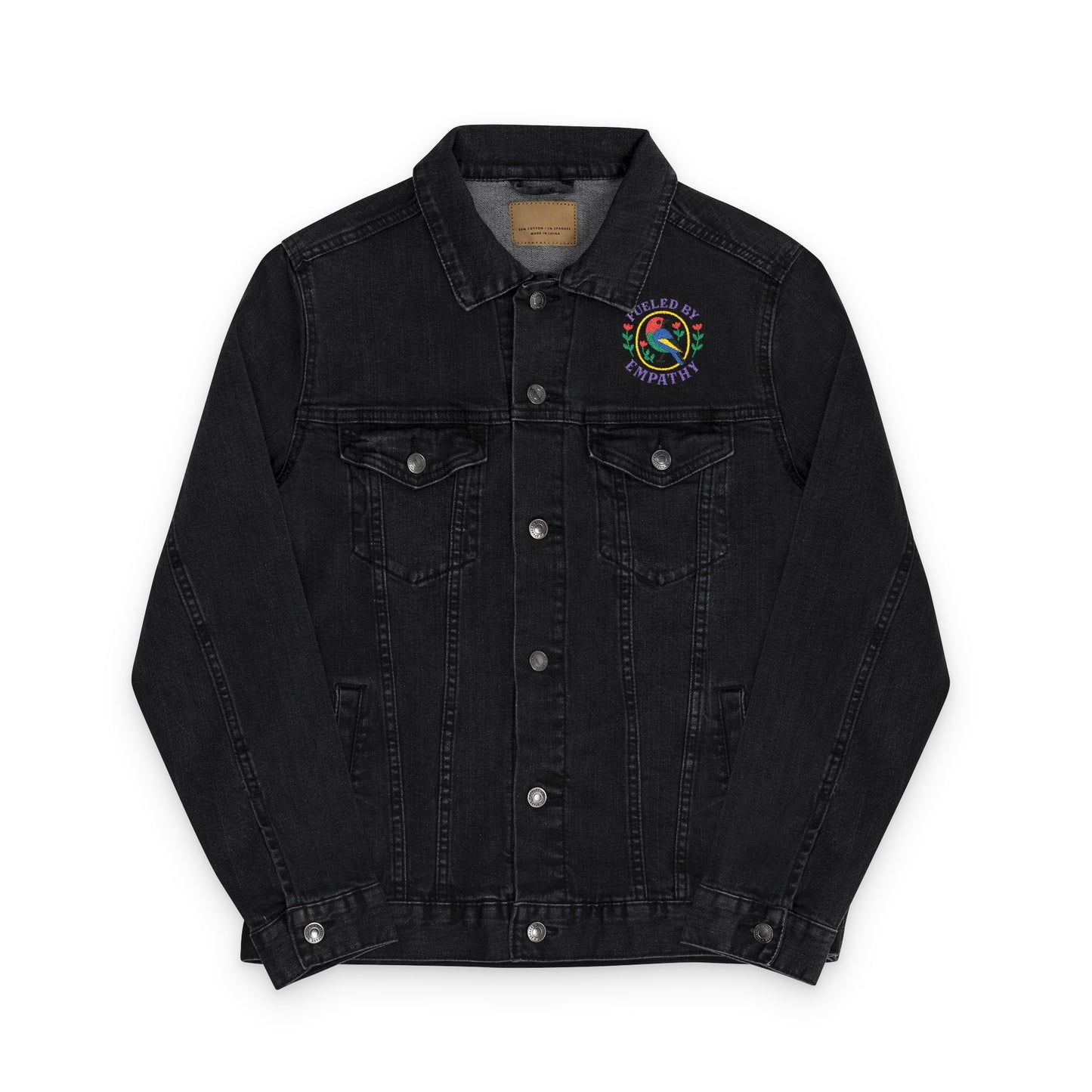 Embroidered Unisex Denim Jacket - Express Yourself with Unique Stitching, Casual Streetwear, Summer Festivals, Gifts for Trendsetters, [...]