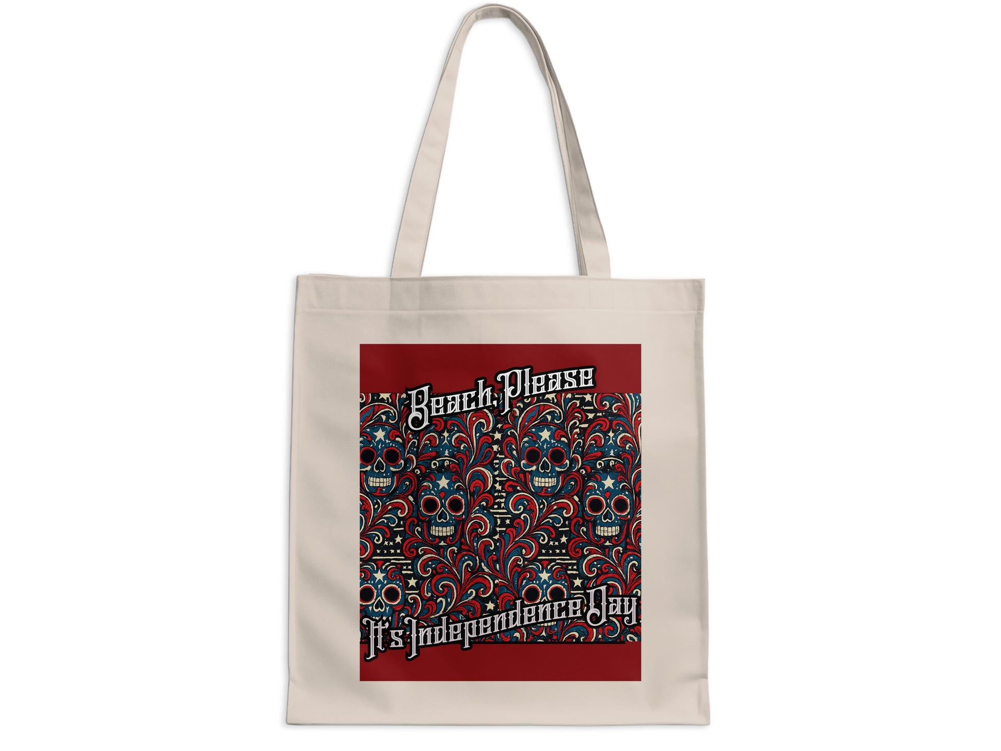 Beach Please It's Independence Day tote bag product type