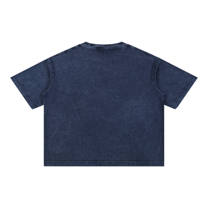 Woke AF with subtle fdt Mineral Wash Boxy Cotton T-Shirt
