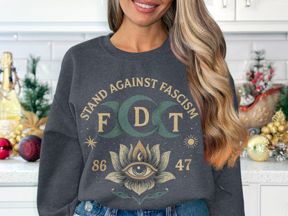 Stand Against Fascism FDT Graphic Sweatshirt product type