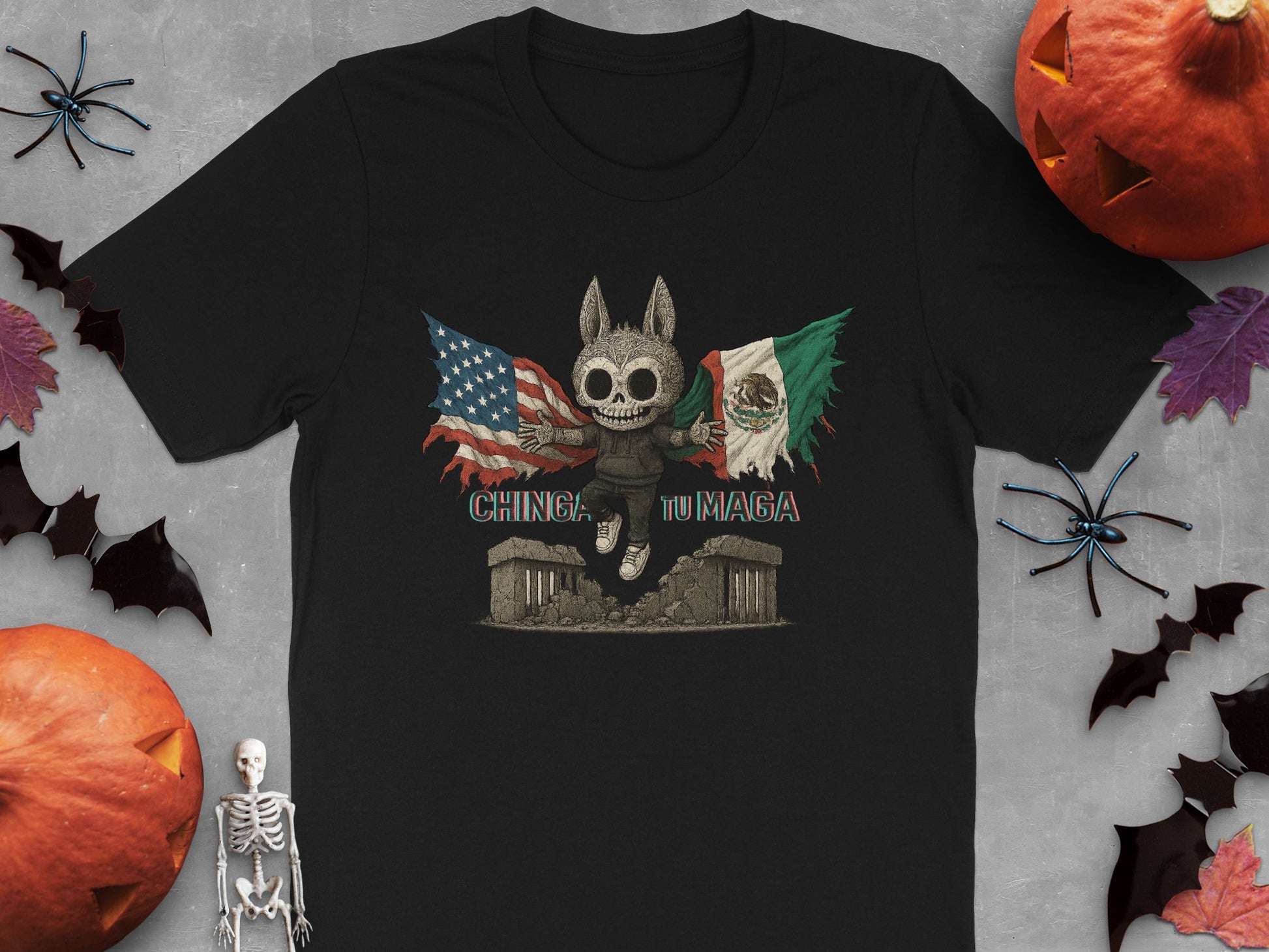 Chinga Tu Maga Skeleton Design T-Shirt product type