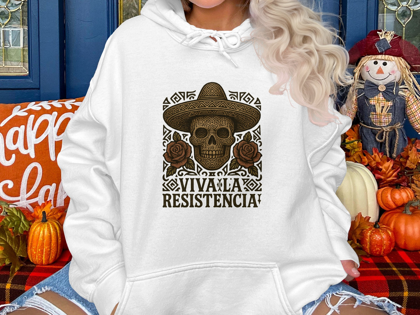 Viva La Resistencia Skull Hoodie Product