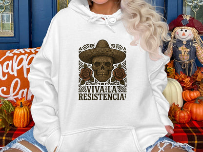 Viva La Resistencia Skull Hoodie Product