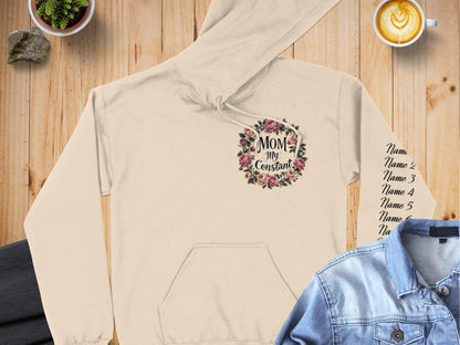 Customizable Floral Mom Hoodie Perfect Gift Product