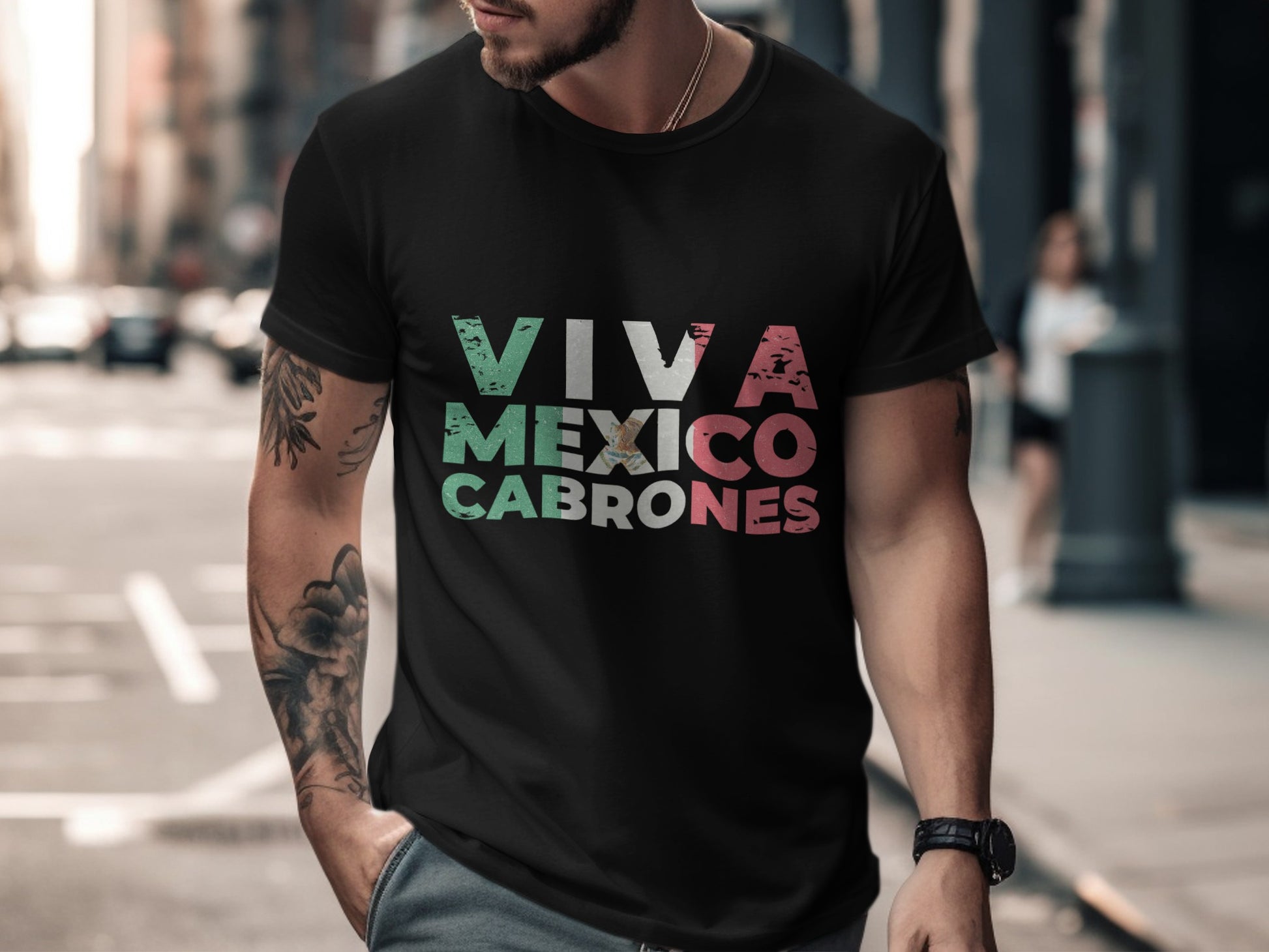 Viva Mexico Cabrones Stylish T-shirt product